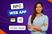 do digital clickable business card nfc web, mobile app with apple google wallet