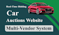 create a custom car auction website