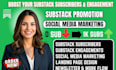 setup and promote substack post substack subscriber substack newsleter promotion