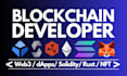 be blockchain developer with web3 smart contracts token creation blockchain app