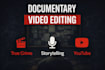 edit documentary and true crime youtube videos