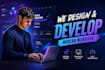 design and develop a modern website next
