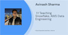 data engineering course AWS snowflake sql python etl