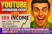 setup youtube automation channel and create cpm top 10 faceless cash cow videos
