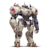 custom futuristic mecha robot character art