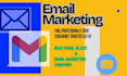 design and set up your email marketing campaign and do bulk email blast