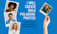 create bulk custom polaroid style photos from your images