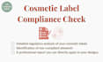 cosmetic label review and compliance report