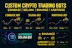 develop coinbase trading bot, solana bot, coinbase arbitrage bot, binance bot