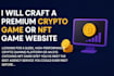build nft landing page design, nft website design, nft landing page develop
