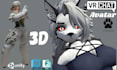 do custom 3d vrchat, vr character, 3d model, vrc avatar, vr model