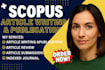 do scopus writing, scopus, google scholar publishing, q2, q3, q4 publishing