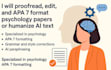 proofread and edit psychology topics, apa 7 or remove ai