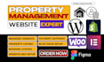 build property management website short term hotel booking real estate website