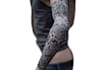 create sleeve tattoo design in geometric style