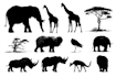 create animal and any object into silhouette vector