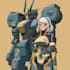 custom digital 2d anime mecha art illustration