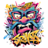 create unique street art graffiti collage