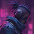 design cyberpunk and fantasy character splash art