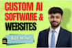 develop ai website, ai chatbot, ai web application, ai software developer