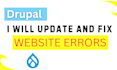 develop or fix maintain and update drupal website issues modules themes