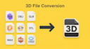 convert your 3d model to usdz, gltf, glb and others