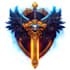 draw hand paint fantasy logo