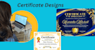 create professional diploma and certificate designs