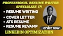 write a resume ,cover letter ,linkedin optimization