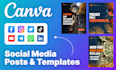 editable social media posts and canva templates