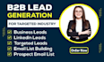 do small business lead generation, email list building, contact list building