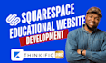 squarespace coaching website lms website lead magnet booking online course setup