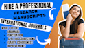 proofread and edit research manuscripts for international journals