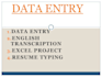 do data entry fast