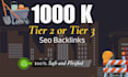 provide tier 2 and 3 backlinks for rank your website