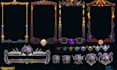 build 2d game characters game asset, gui element, items and icon game menus