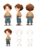 make sprite sheet character design 2d game