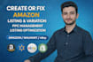 setup and optimize your amazon PPC campaigns, manage amazon fba ppc ads