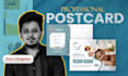 do creative postcard design, media kit, eddm mailer business flyer