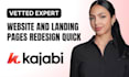 redesign your kajabi website or landing page fast