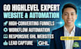 design a high converting gohighlevel website and ghl automation