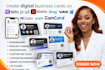 create digital business cards on popl , hihello,wave, camcard linktree, heyflow