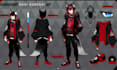 create 3d character sheet, reference sheet, character design, anime and vtuber