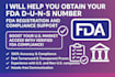 help you obtain your fda d u n s number, fda registration and compliance support