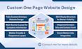 design a custom one page website