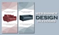 create modern, professional web banner design