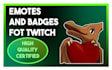 emotes and badges full custom illustrated