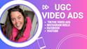 create ugc video ads for your product for tiktok, reels or youtube shorts