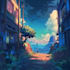 draw a anime background, 2d environment, landscape