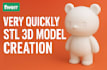 create stl 3d model very quickly